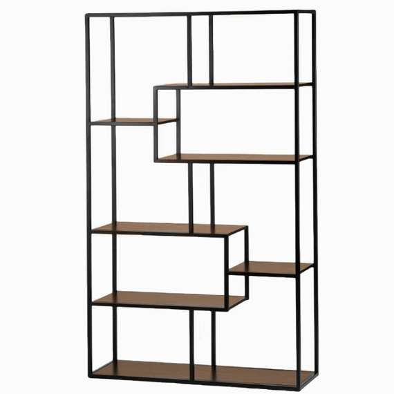 Стеллаж Evan 200х120 см, черный металл