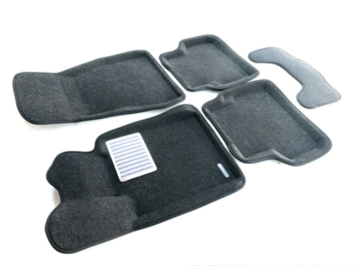 Коврики салона для BMW 5 (G30) (2017-) Euromat 3D Lux серые. Арт. EM3D-001219G