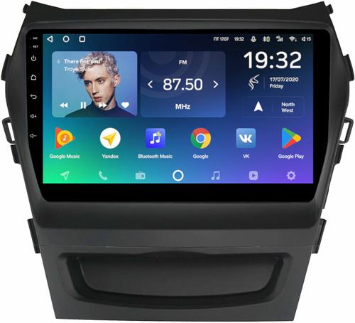 Магнитола для Hyundai Santa Fe 3 2012-2018 (климат на ШГУ) - Teyes CC2 PLUS монитор 9" QLED, Android 10, Быстрая, SIM-слот