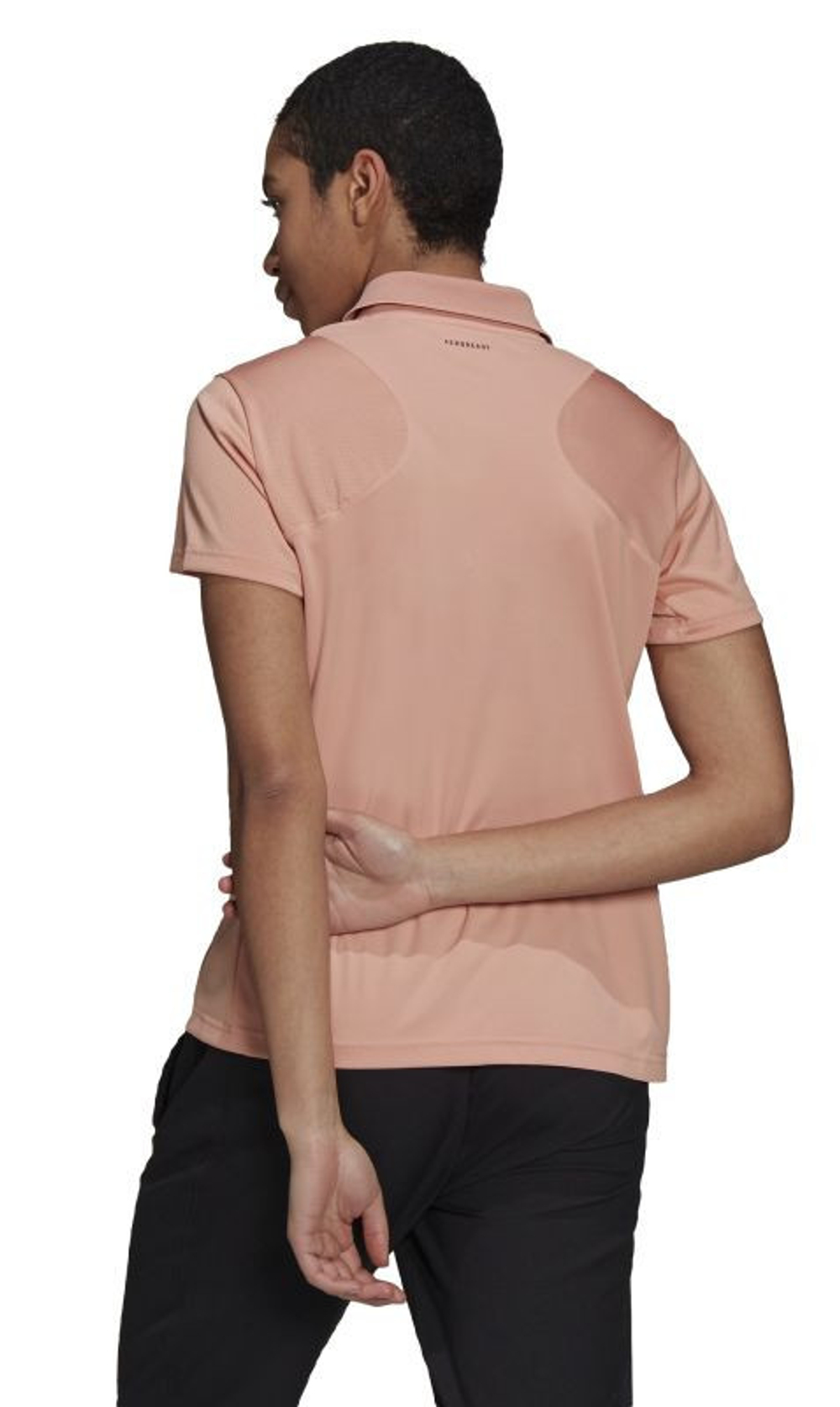 Женское поло Adidas Club Polo W - ambient blush/black