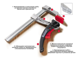 струбцина Bessey KliKlamp KLI40 400/80 мм быстрозажимная