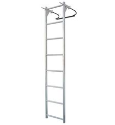 Лестница навесная алюминиевая со стальными кронштейнами MEGAL ЛНАстк - 2,5 (450)