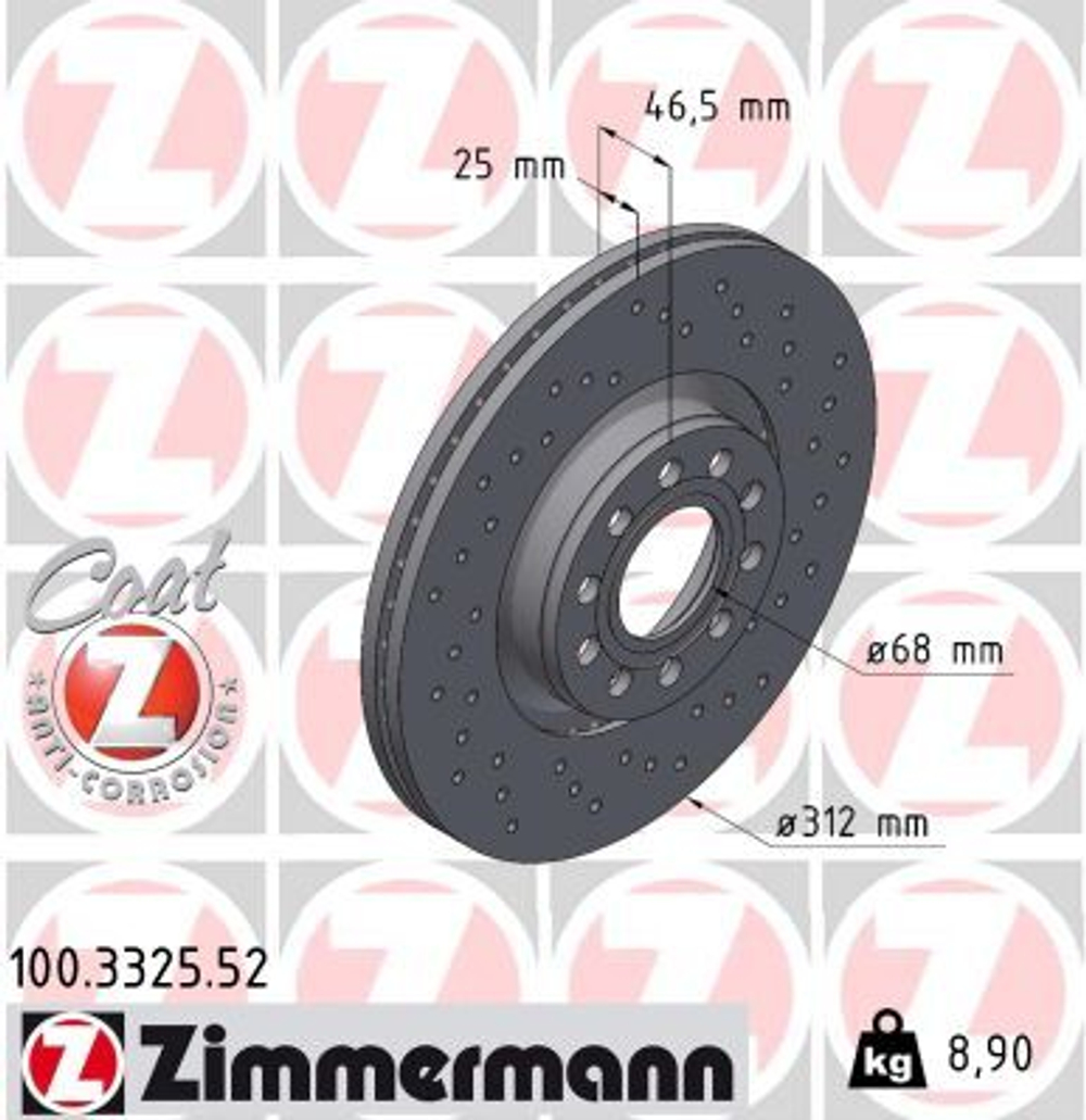 ZIMMERMANN - 100332552-ZIM - Brake Disc