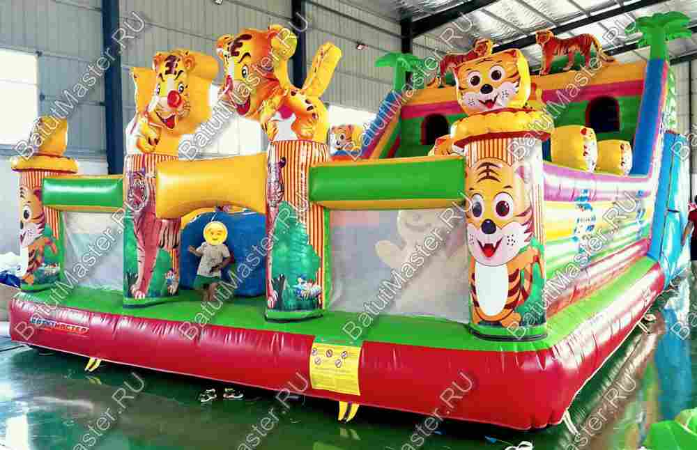 Коммерческий батут "Тигриная страна" 12*6*6 м
