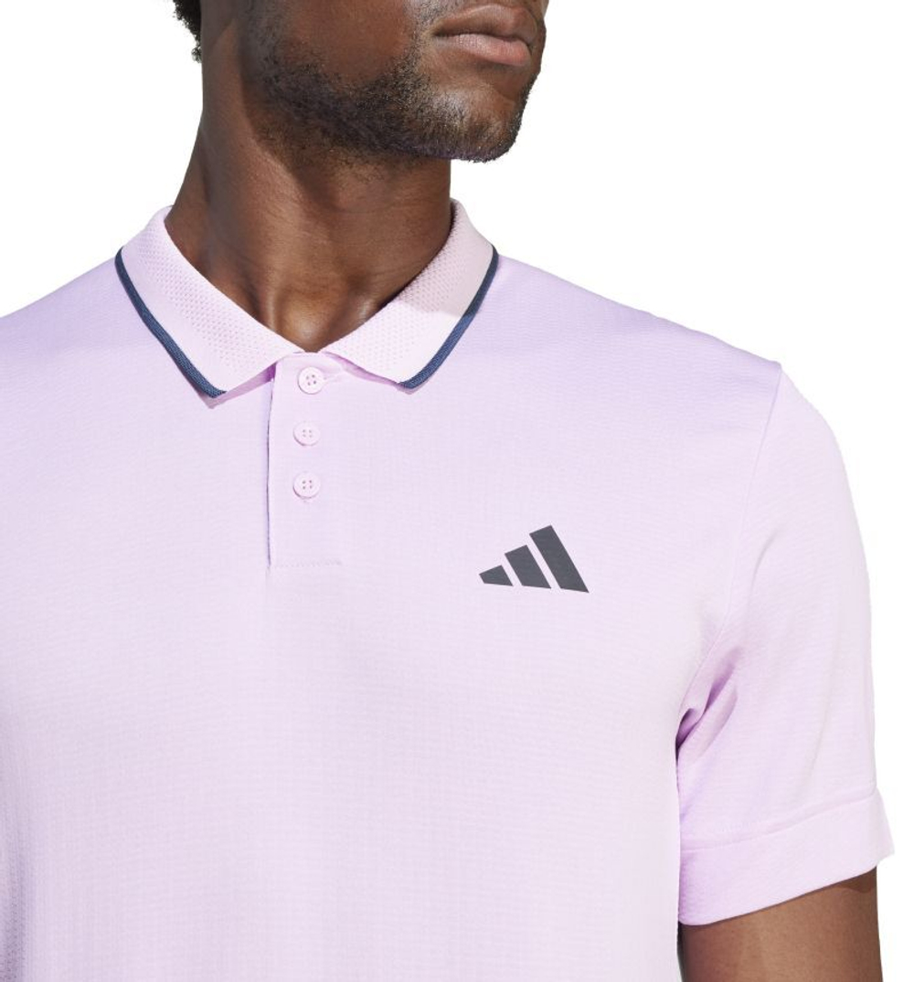 Мужское теннисное поло Adidas Tennis Freelift Polo - bliss lilac/orchid fusion