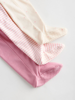 Комбинезон / Cлип для малышей Next F34-058, 3 шт., Розовый, Бежевый