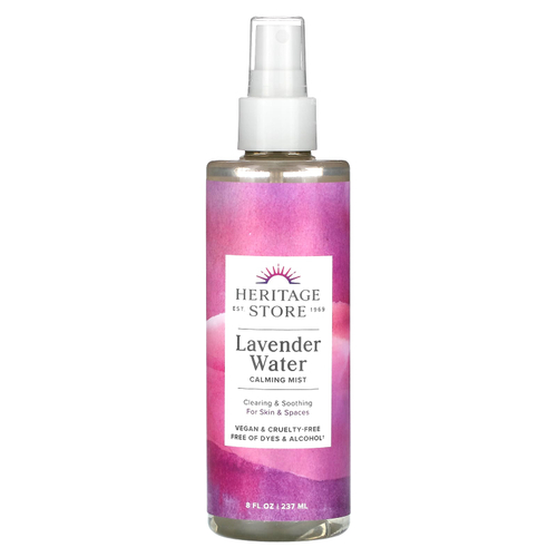 Heritage Store, лавандовая вода, успокаивающий спрей, 237 мл (8 жидк. унций)