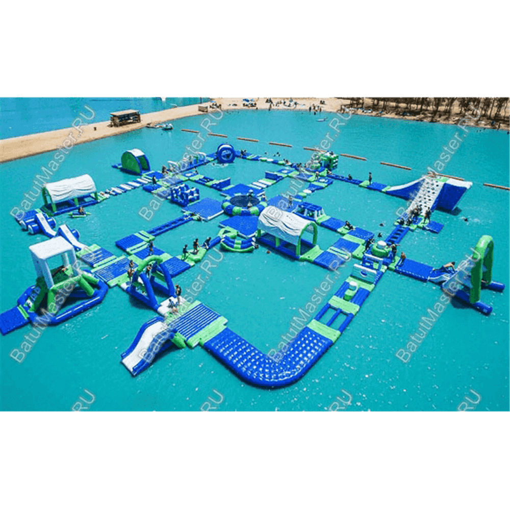 Коммерческий аквапарк на воде «Аква пробежка» 50×50×4 м