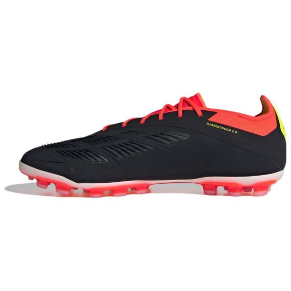 Элитные бутсы Adidas PREDATOR Низкие Черно-красные кроссовки