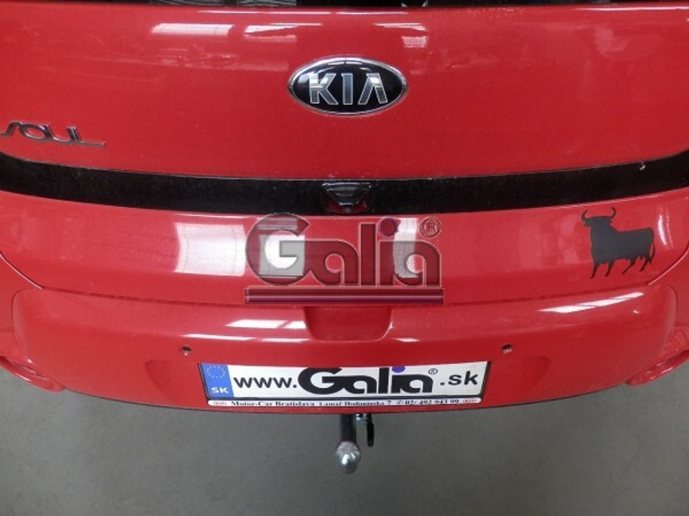 Фаркоп оцинкованный Galia K041C для Kia Soul 2014-(паспорт и сертификат в комплекте)(без электрики)