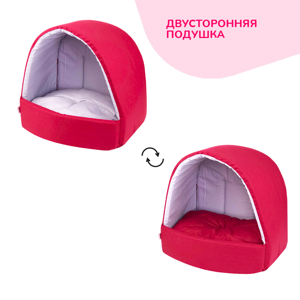 Дом ZOOEXPRESS эстрада, бордо, 42х36х36 см