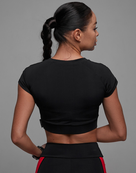 Короткий рашгард с коротким рукавом Base Black