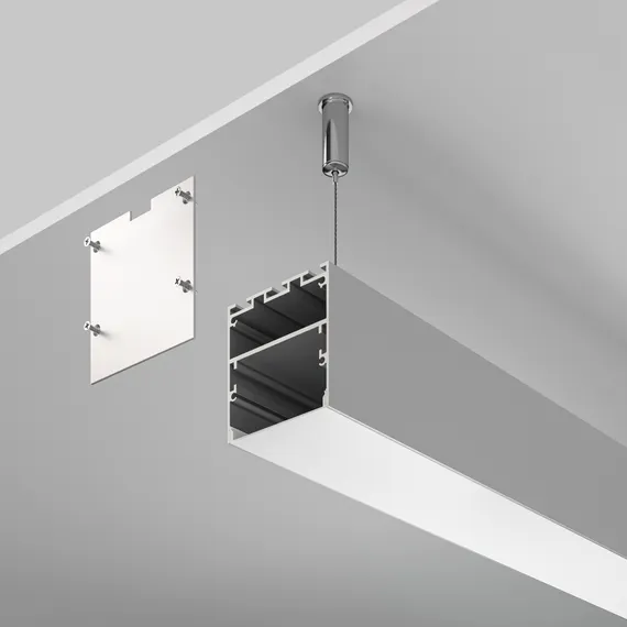 Алюминиевый профиль накладной-подвесной 50x50 (Серебро, 2 м), ALM-5050-S-2M Led Strip alm-5050-s-2m
