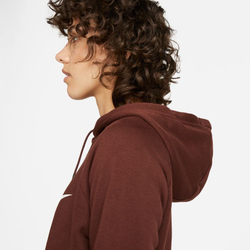 Женская Кофта теннисная Nike Sportswear Essential Hoodie Fleece GX Crop W - Коричневый