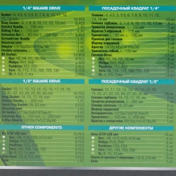 Набор инструментов 94пр. 1/4'', 1/2'' FORSandTUNE FORSandTUNE-4941-5