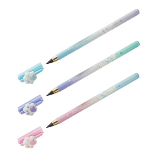 Карандаш ч/г с металлическим наконечником MESHU "Sweet infinity", HB, ассорти, топпер, шоу-бокс MS_63968