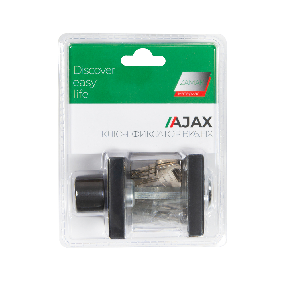 Ручка поворотная с фиксацией ключом BK6.FIX.JK BL-24 черный