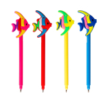 Ручка шариковая Alingar "Рыбка", 0,7 мм, синяя, цветной пластиковый корпус, карт. уп.