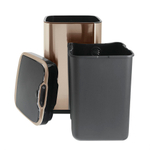 Ведро для мусора сенсорное, квадратное, внутр ведро, Foodatlas JAH-6311, 13 л (золотой)