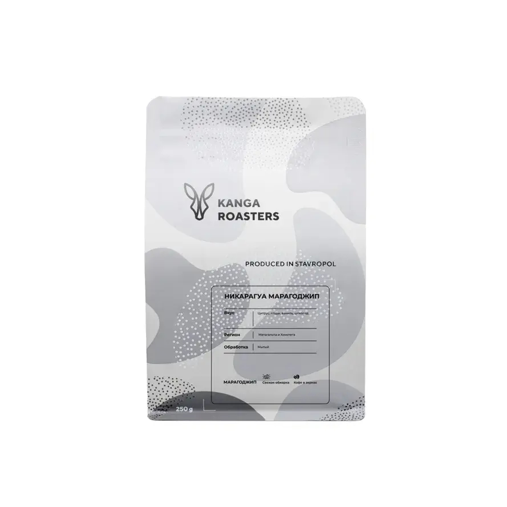 KANGA ROSTEARS-Никарагуа Марагоджип, кофе в зернах, 250 г, кофе в зернах, 250 г.