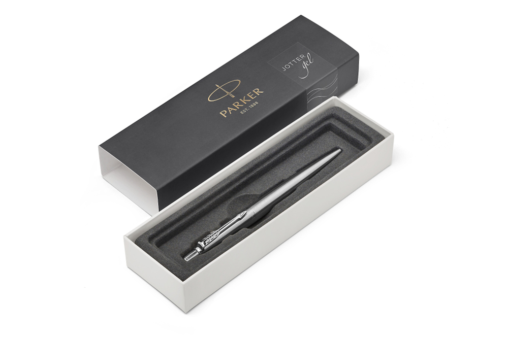 Ручка гелевая Parker Jotter Core K694, St. Steel СT, MBlack