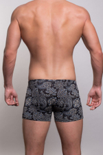 Мужские трусы-боксеры с фантазийным узором (Размер: XL) (Цвет: черный)