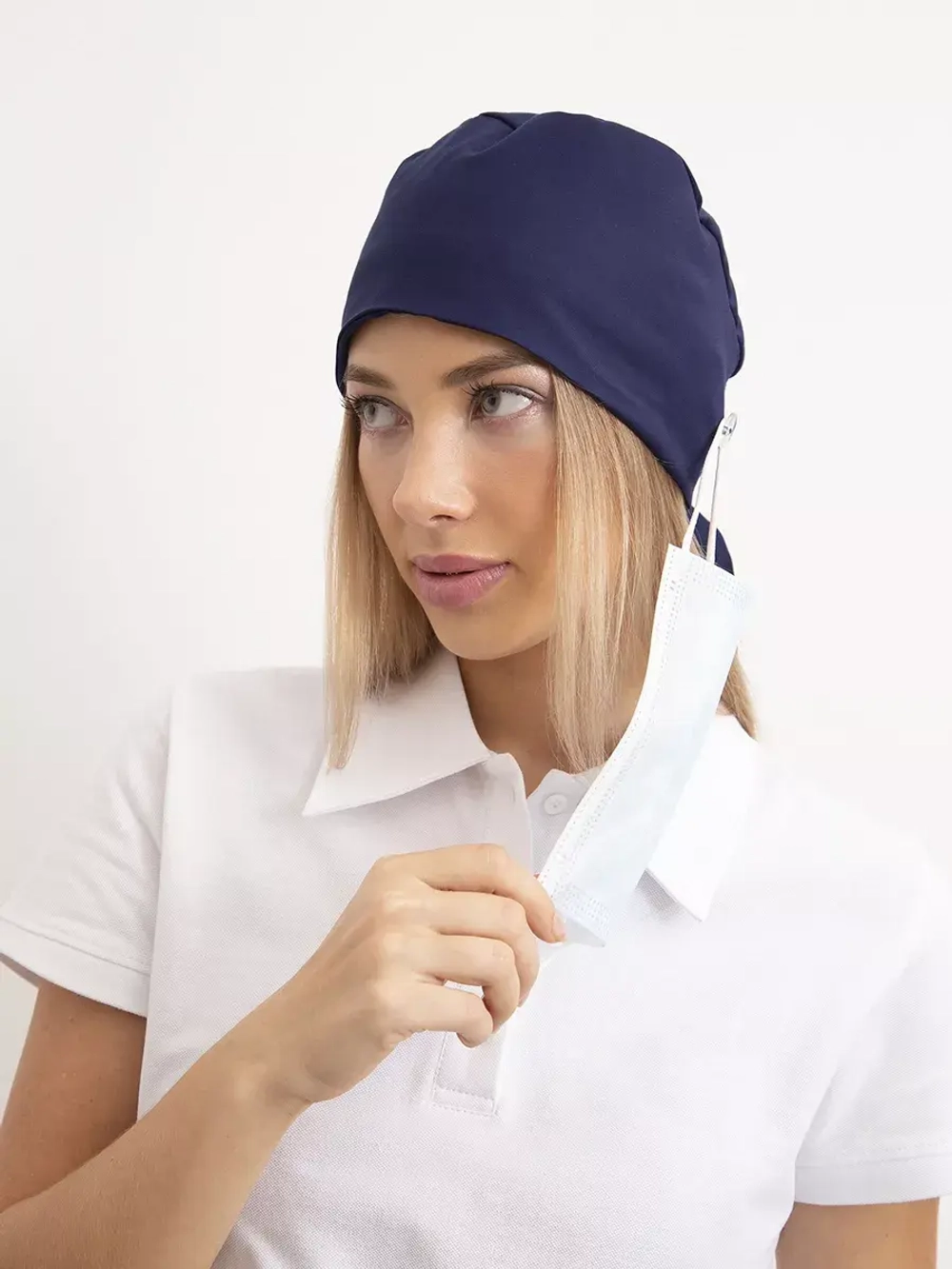 Шапочка медицинская TZ001, темно-синий