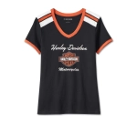 Футболка Iconic V-Neck Shoulder Stripe Harley-Davidson
