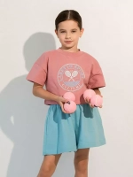 Костюм для девочки, футболка и шорты