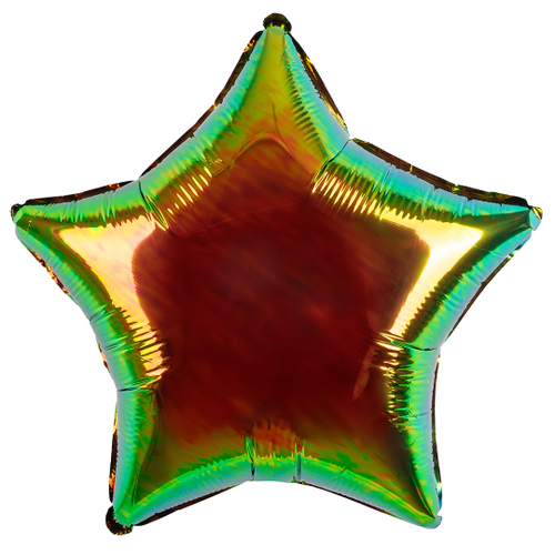 Шар (18''/46 см) Звезда, (надув воздухом), Фантом, Градиент, 1 шт. в уп.