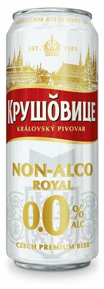 Пиво Крушовице Нон-Алко / Krusovice Non-Alco 0.43 - банка