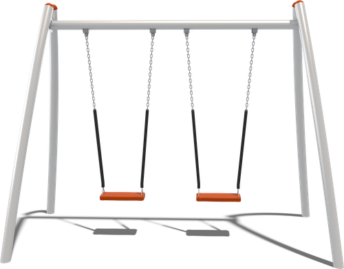 Качели двухсекционные Кураж (паттерн Vector)