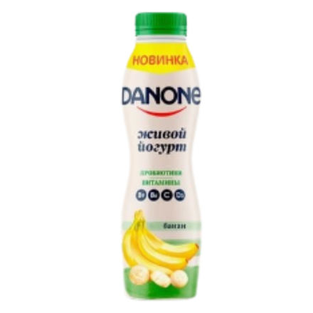 Йогурт Danone питьевой банан 670 гр