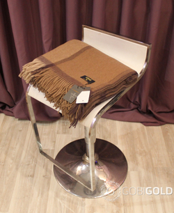 Плед из 100% верблюжьей шерсти 150x200 см. (ERDENET) - камел-бежевый