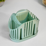 Сушилка для столовых приборов 3-х секционная, цвет фисташковый