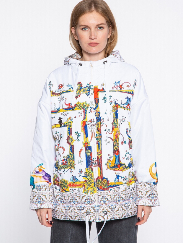 Куртка "Лабиринт", по мотивам средневековых буквиц и фантастических существ со страниц Псалтыри Латтрелла