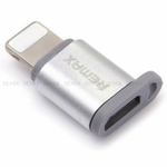 Адаптер Remax Visual RA micro USB - Lightning 8pin (Silver)