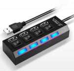 Картридер USB - Xaб Luazon (64TT-16920) 4 порта с выкл.