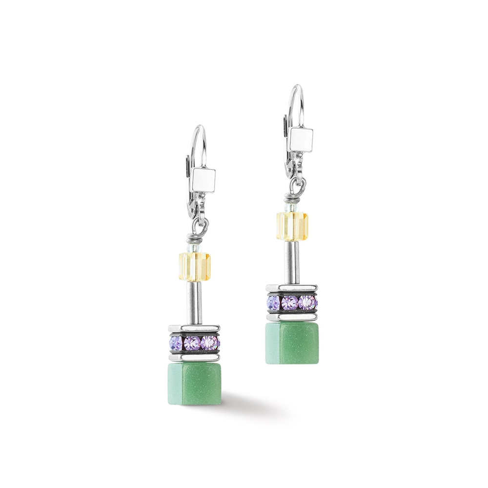 Серьги Coeur de Lion Multicolour Pastel Silver 2838/20-1580
