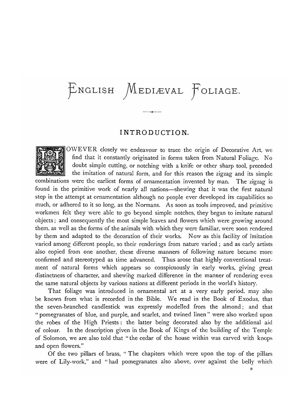 Examples of English medieval foliage and coloured decoration | James Kellaway Colling