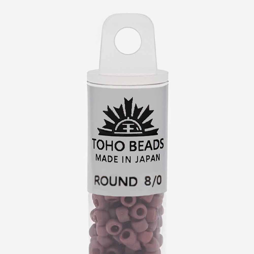 Японский бисер TOHO Round 8/0 (№46F), непрозрачный матовый