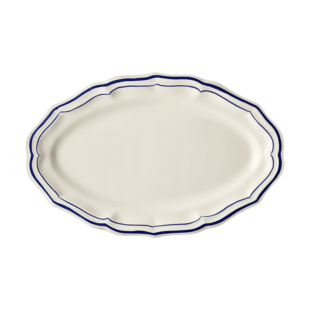 Блюдо овальное Gien Filet Cobalt (41 см)