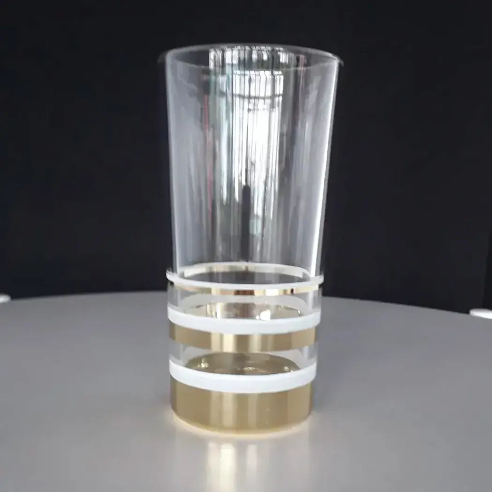 Набор 6 стаканов, 230мл Line Gold+краска