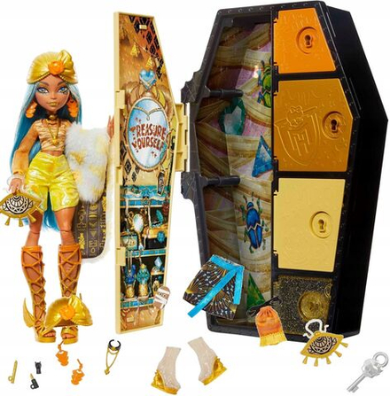 Кукла Mattel Monster High Straszysecrets - Клео де Нил - Кукла с аксессуарами Монстр Хай HNF76