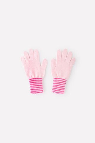 Перчатки  для девочки  КВ 10005/персик,коралл