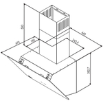 Наклонная вытяжка Oasis серии PRO ML-60B