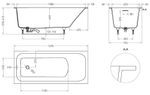 Ванна Salini ORLANDA KIT S-stone 102127M 170x75 белая