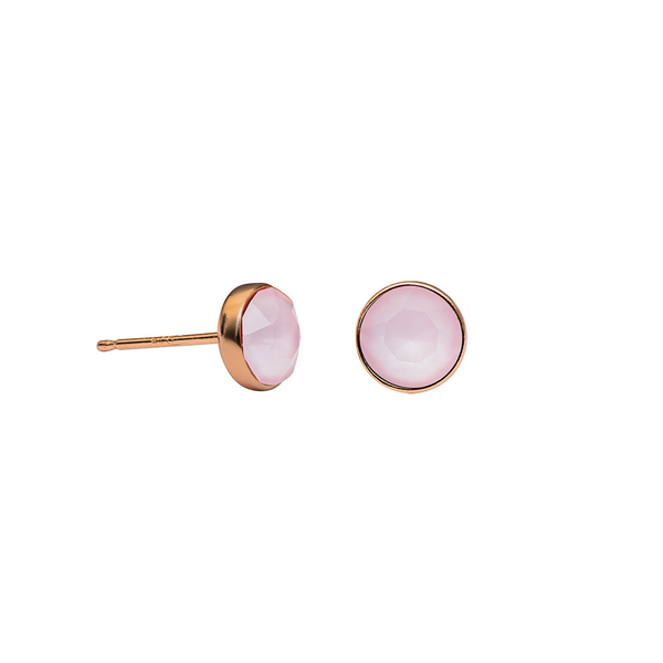 Серьги-пусеты Fiore Luna Crystal Powder Rose SWE297 PR RG