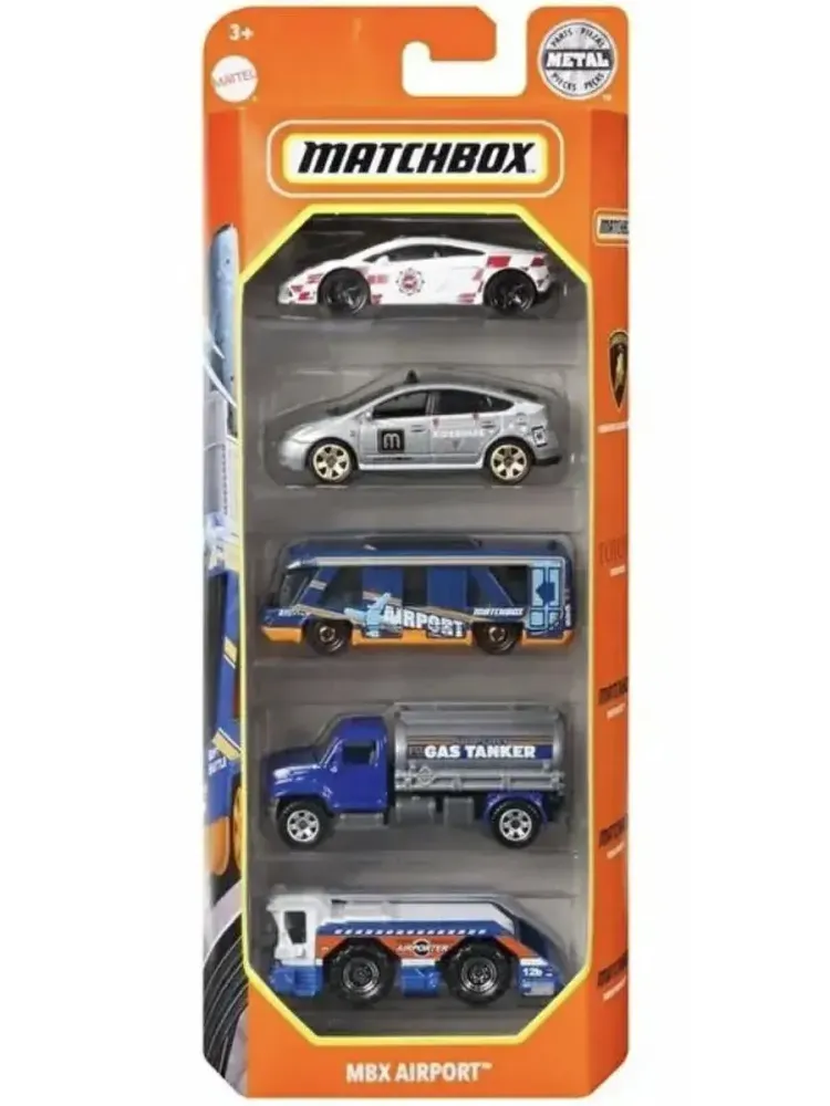Набор из 5 машинок Хот Вилс Matchbox MBX Airport
