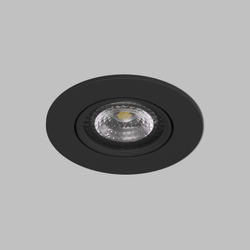 DK3020-BK Встраиваемый светильник, IP 20, 10 Вт, GU5.3, LED, черный, пластик